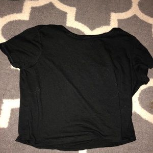 Black crop top